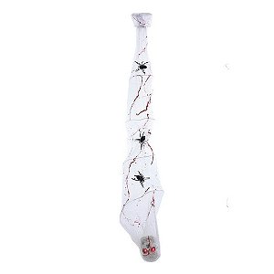 Caveira Cadáver Falcon Com Som e Luz 19cm - 1 Un