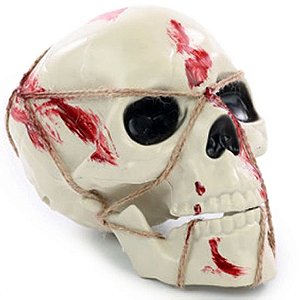 Crânio com Barbante 19cm - 1 Un