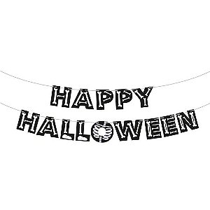 Faixa Decorativa Travessuras 2024 Happy Halloween - 1 Un