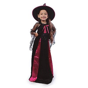 Fantasia Halloween Infantil - Bruxa Blair 4 a 6 Anos - 1 Un