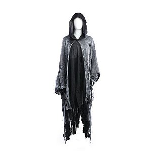 Capa Adulto Noite de Halloween Preto 1,13 Metros - 1 Un