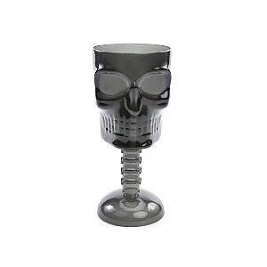 Cálice Caveira Halloween Fumê - 1 Un