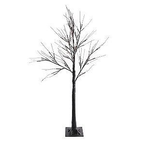 Árvore de Bétula Halloween 40 Leds Laranja 120cm - 1 Un