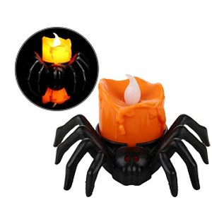 Vela de Led Aranha Halloween Sortido 8,5cm - 1 Un