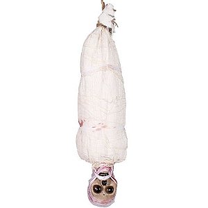 Fantasma Enforcado Halloween Com Som, Luz e Movimento 80cm - 1 Un