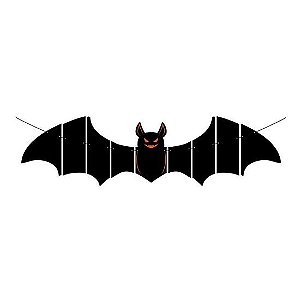 Faixa Halloween Morcego 1,50 Metros - 1 Un