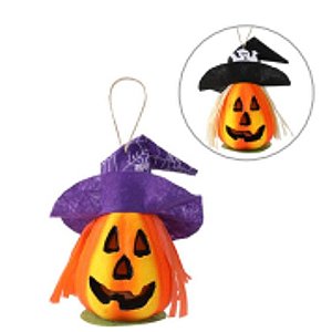 Enfeite Cabeça Espantalho Halloween Sortido 15cm - 1 Un