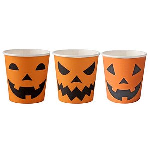 Copo Papel Halloween Monstros 210ml - 20 Un