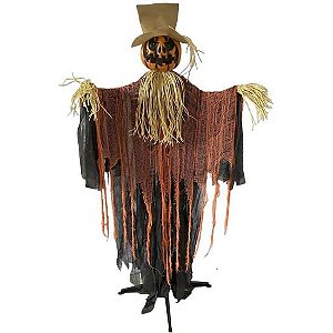 Boneco Espantalho Halloween Com Som, Luz e Movimento 1,80 Metros - 1 Un