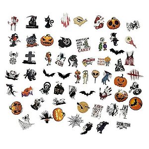 Adesivo Halloween Sortido - 60 Un
