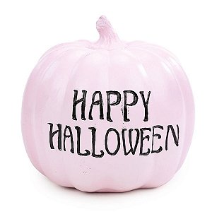 Abóbora Happy Halloween Rosa - 1 Un