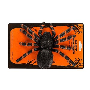 Aranha com Glitter Halloween 16x20cm - 1 Un
