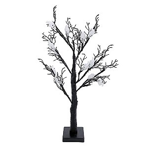 Árvore Iluminada Fantasminhas para Decoração de Halloween - 1 Un