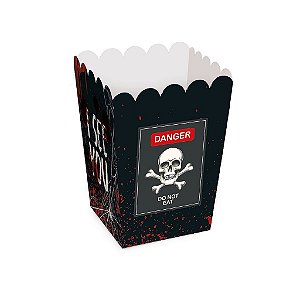 Caixa para Pipoca Danger Colorido - 10 Un