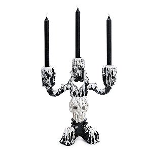 Castiçal Sombrio para Decoração de Halloween - 1 Un