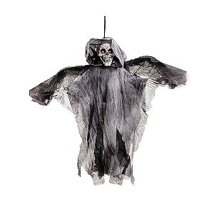 Caveira Lutero 50cm para Decoração de Halloween - 1 Un