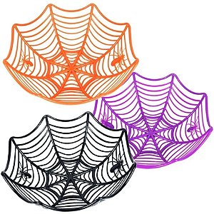 Cesta Fruteira Halloween Teia de Aranha Sortido - 1 Un