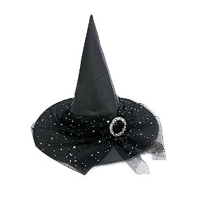 Chapéu Bruxa Lilica Preto Halloween - 1 Un