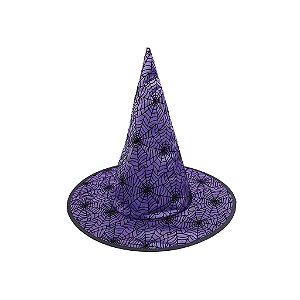 Chapéu Viúva Negra Roxo   Halloween - 1 Un