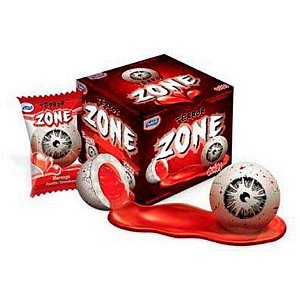 Chiclete do Terror Olhos Zumbi Sabor Morango - 40 Unidade - Sukest