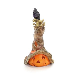 Enfeite Decorativo Abóbora Espantalho para Decoração de Halloween - 1 Un