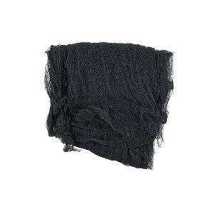 Tecido Decorativo Preto e Cinza para Decoração de Halloween - 1 Un