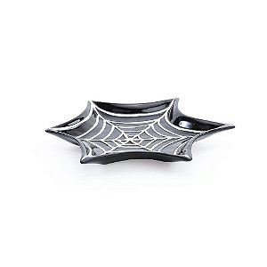 Teia de Aranha Decorativa Preto e Branco - Decoração de Halloween - 1 Un