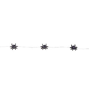 Varalzinho Aranha Preto para Decoração de Halloween - 1 Un