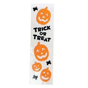 Adesivo Gel Trick or Treat Abóboras 14x50cm - 1 Un