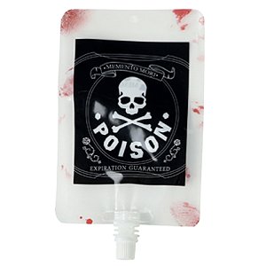 Bolsa de Sangue Perigo para Decoração Halloween - 1 Un