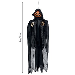 Boneco Abóbora Posseidon Para Pendurar 64cm - 1 Un