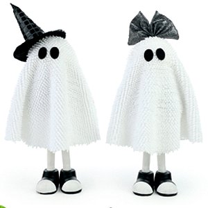 Bonecos Fantasmas Scarlett e Ramon com Perna Rígida 29cm - 1 Un