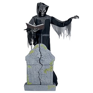 Caveira da Morte Russel Com Som, Luz e Movimento 2,10 Metros - 1 Un