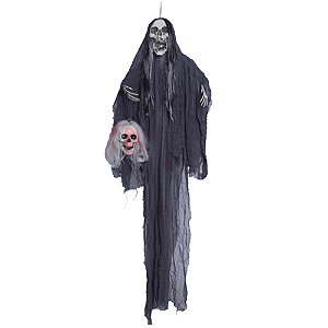 Caveira Darth Com Som, Luz e Movimento 1,77 Metros - 1 Un