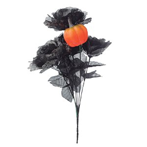 Flor Haste Negra com Abóbora 34cm - 1 Un