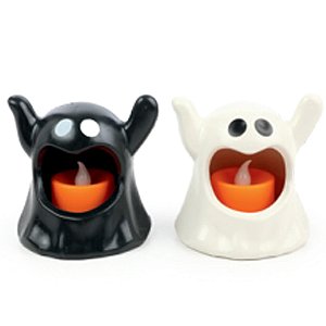 Lanterna Mini Fantasma Composê Com Luz 8cm - 1 Un