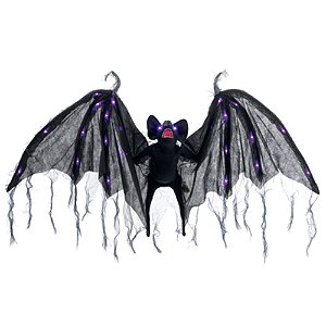 Morcego Black Para Pendurar Com Luz 36cm - 1 Un