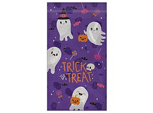 Saco Para Lembrancinha Boo Halloween 13x22+3 Aba - 25 Un