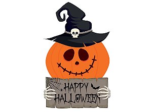 Silhueta de Chão Abóbora Happy Halloween 57x86cm - 1 Un
