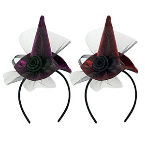 Tiara Chapéu de Bruxa Lurex Composê - 1 Un