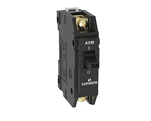 Disjuntor Preto 15a Asm Nema Monofásico Soprano Monopolar
