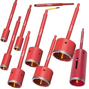 Kit Serra Copo 65x150mm, 20, 25, 30, 53, 75,105, 150 + Haste Sds
