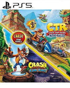 Crash Bandicoot N. Sane Trilogy + CTR Nitro-Fueled PS5 Mídia Digital