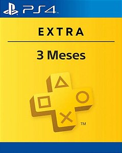 PlayStation Plus Extra 3 meses PS4 - Mídia Digital ( Leia a Descrição )