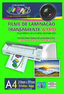 Laminação Transparente a frio - OFFPAPER