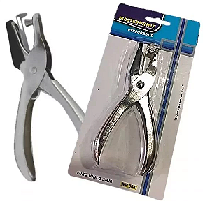 Perfurador Furador de Papel Alicate 1 Furo em Metal Aço Resistente