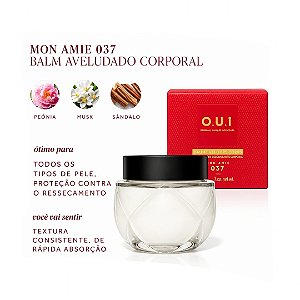 O.U.i Balm Aveludado Desodorante Corporal Mon Amie 037 200g