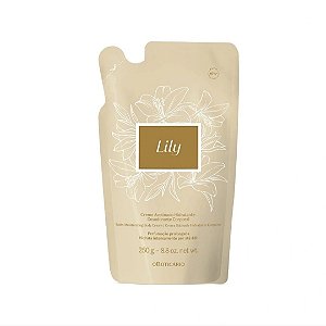 Refil Creme Acetinado Hidratante Desodorante Corporal Lily 250g