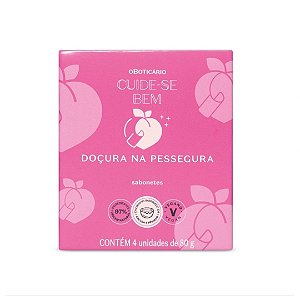 Sabonetes Em Barra Cuide-se Bem Doçura na Pessegura 4x80g
