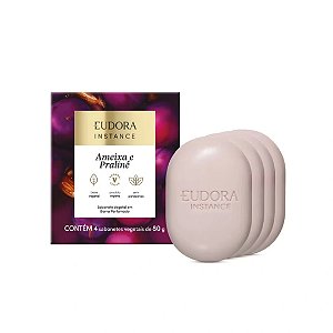 Kit Sabonetes em Barra Perfumado Instance Ameixa e Praliné 4x80g